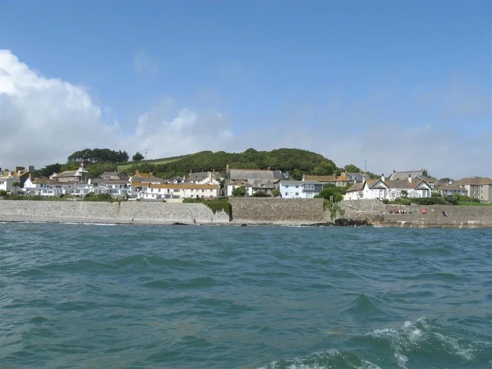 Day 2 looking bact to marazion on ferry